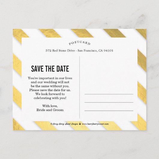 Moment lumineux Enregistrer la date Carte postale (Dos)