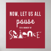 Moment of Science Poster rouge (Devant)