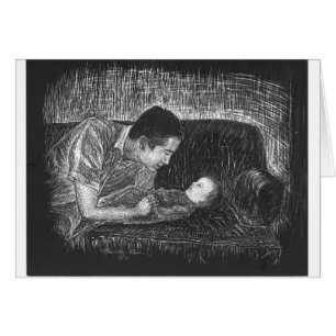 Moment tendre avec le bébé