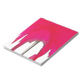 Moment vastgelegd: een rode rozenblaadje elegantie notitieblok (Gedraaid)