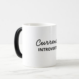Momenteel Introverting Funny Mug Magische Mok