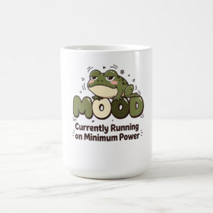 Momenteel op minimumvermogen draaiende Frog koffie Koffiemok