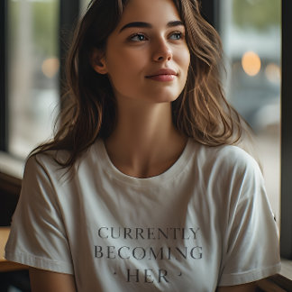 Momenteel Wordt Ze Haar Minimalistische Motivatie Tri-Blend Shirt