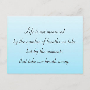 Momenten die onze adem wegnemen briefkaart