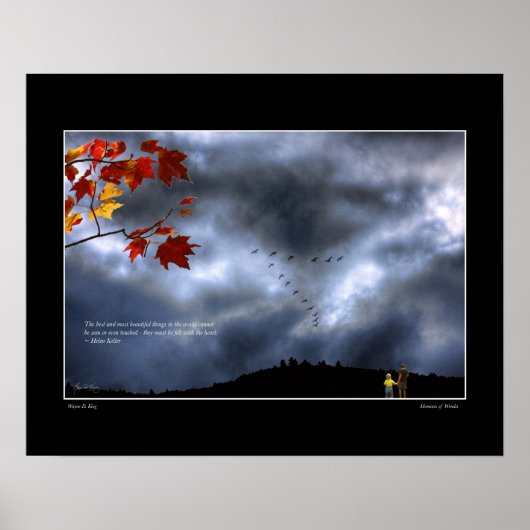 Momenten van Wonder Poster - Helen Keller Quote (Voorkant)