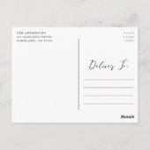 Momentous White Script Photo Afstuderen Dank u Briefkaart (Achterkant)