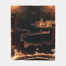 "Moments After" - mysterieuze cryptische kunst. Fleece Deken