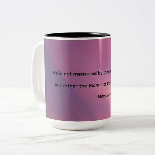 Moments coffee mug with cloud background (Devant gauche)