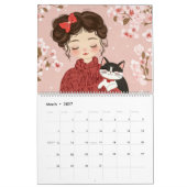 Moments de destination : Calendrier des chats illu (Mar 2027)