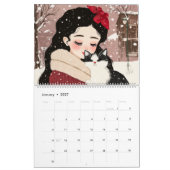 Moments de destination : Calendrier des chats illu (Jan 2027)