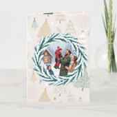 Moments de la famille en hiver – Carte d'invitatio (Devant)