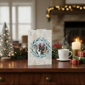 Moments de la famille en hiver – Carte d'invitatio