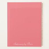 Moments d'esprit : Élégant Peonies Planificateur d (Dos)