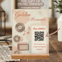 Moments Dorés Musique Thérapeutique 60s Cadeau QR