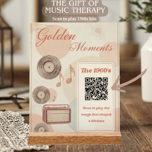 Moments Dorés Musique Thérapeutique 60s Cadeau QR