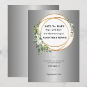 Moments Dorés : Notre Faire-Part de Save the Date (Devant / Derrière)