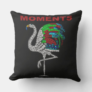 Moments Flamant rose Jumbo Coussin extérieur