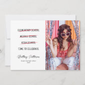 Moments marquants Photo Graduation Invitation (Devant)