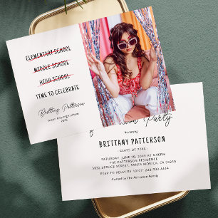 Moments marquants Photo Graduation Invitation