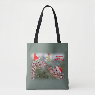 Moments Mistletoe partout sur le sac d'impression