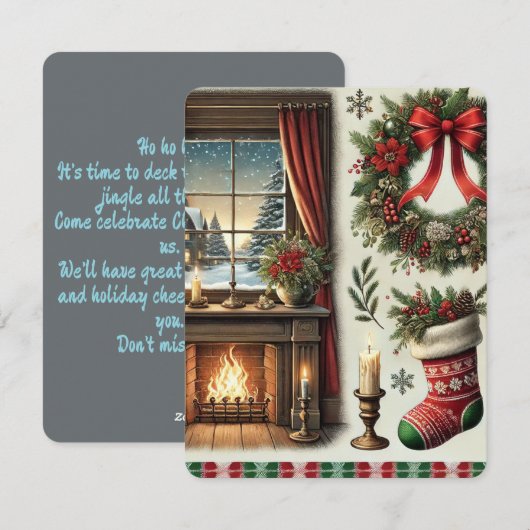 Moments Murugi Christma Invitations Cartes (Devant / Derrière)