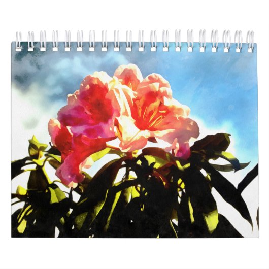 Moments polaroïdes floraux Calendrier de 12 mois (Protection)