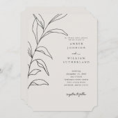 Moments simples Parents Ticket Stem Invitation (Devant / Derrière)