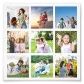 Moments Treasured: 9 fotocollage Foto Afdruk (Voorkant)