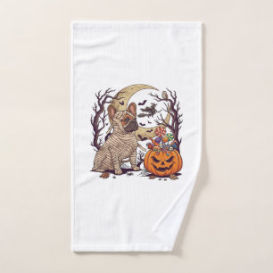 Momie d'Halloween Bouledogue Français Citrouille B