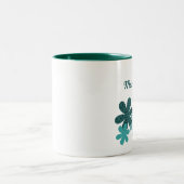 Momie Fleur Personnalisable Depuis Mug (Turquoise) (Centre)