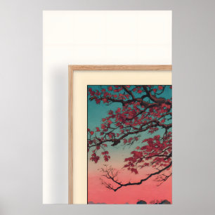 Momiji no Umi Wandkunst - Stille Inham bij Schemer Poster