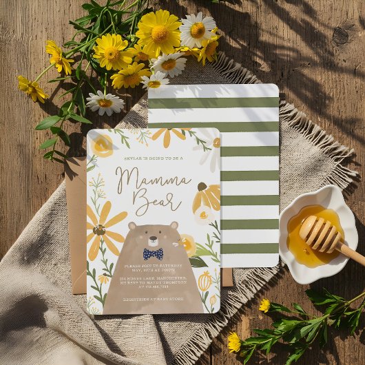Momma-Beer en zoete honingbijen Kaart