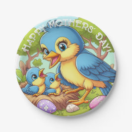 Momma Bird Moederdag Papieren Bordje