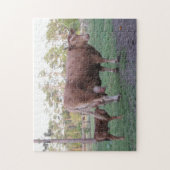 Momma Cow and Calf Puzzle (Vertical)