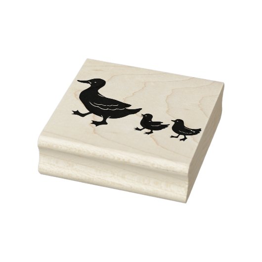 Momma en Baby Ducks Rubberstempel (Stempel)