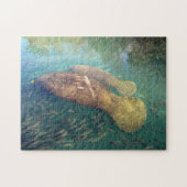 Momma en Baby Manatee Puzzle Legpuzzel (Horizontaal)