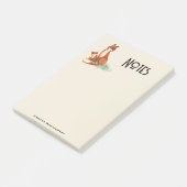 Momma Fox en Baby Illustratie Waterverf Post-it® Notes (Schuin)