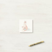 Momma Fox en Baby Illustratie Waterverf Post-it® Notes (Op bureau)