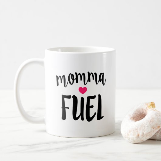 MOMMA FUEL Chic Inspirerend Work Mam Coffee Mok (Met donut)