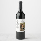 Momma Geit Beste Nanna Ooit Fotonaam Wijn Etiket (Voorkant)