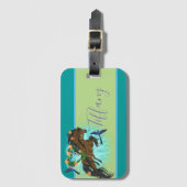 Momma Horse and foal Bagagelabel (Voorkant (verticaal))