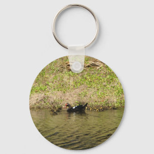 Momma Muscovy en Baby Ducks Sleutelhanger
