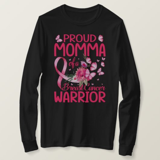 Momma van de borstkanker t-shirt (Design voorkant)