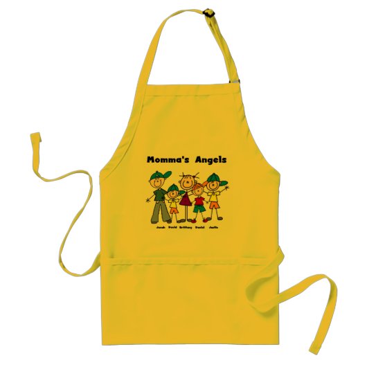 Momma's Angels Apron Standaard Schort (Voorkant)
