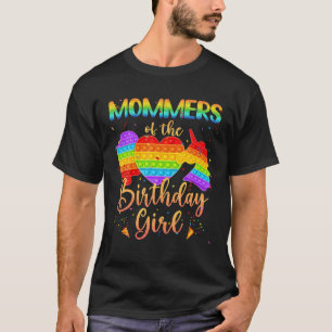 Mommers van de Birthday Girl Unicorn Pop it Family T-shirt