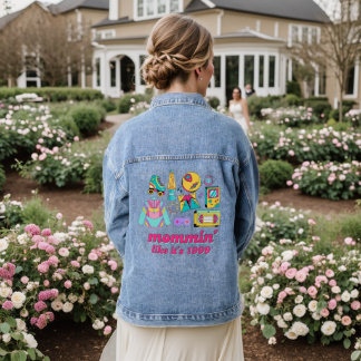Mommin' Like It's 1999 - Grappig Y2K/90s Esthetisc Denim Jacket