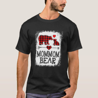 Mommom Beer Kerstmis Pajama Red Pset Buffalo Fam T-shirt
