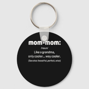 Mommom Gift Definition Grandma Mam-Mam Moederdag Sleutelhanger