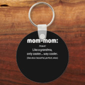 Mommom Gift Definition Grandma Mam-Mam Moederdag Sleutelhanger (Voorkant)