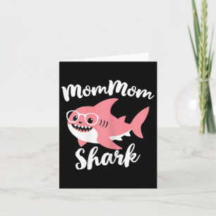 Mommom Haai Moederdag Oma Grappig Mom-mom  Kaart